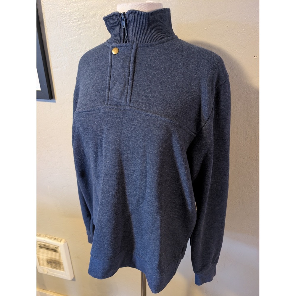 Orvis Mens Quarter Zip blue‎ size M